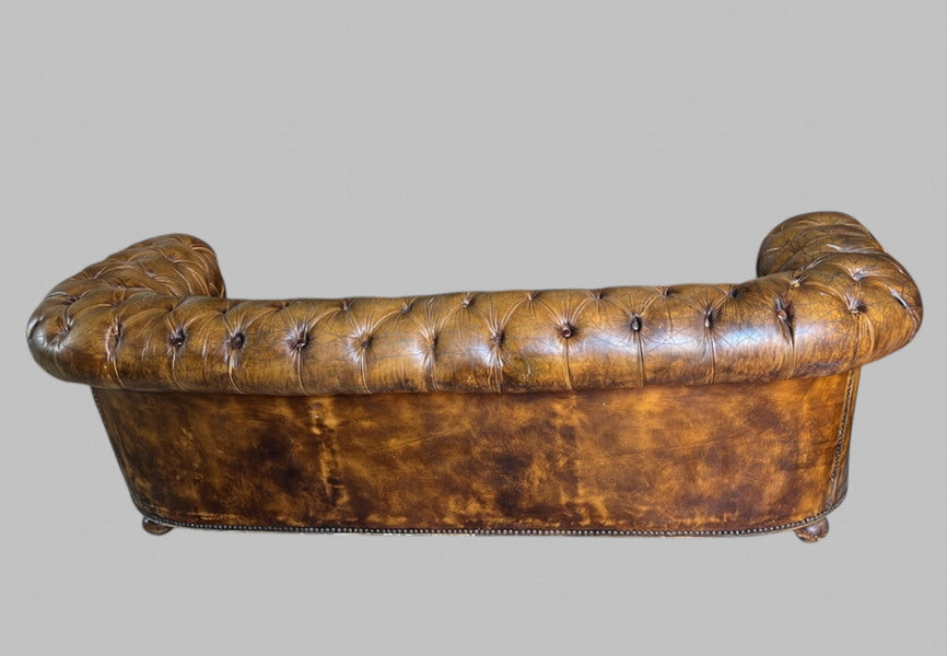 A vintage pegasus leather chesterfield sofa – A rare vintage treasure