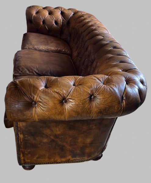 A vintage pegasus leather chesterfield sofa – A rare vintage treasure