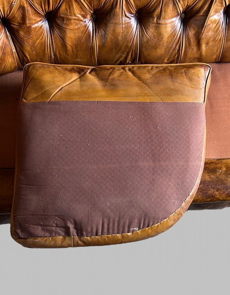 A vintage pegasus leather chesterfield sofa – A rare vintage treasure