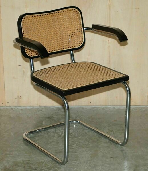 Four vintage 1970 made in italy stamped marcel breuer cesca knoll dining chairs – A rare vintage treasure