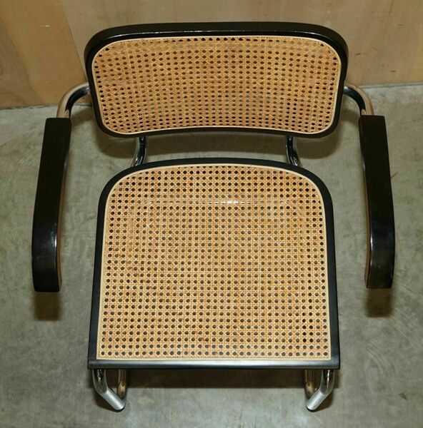 Four vintage 1970 made in italy stamped marcel breuer cesca knoll dining chairs – A rare vintage treasure