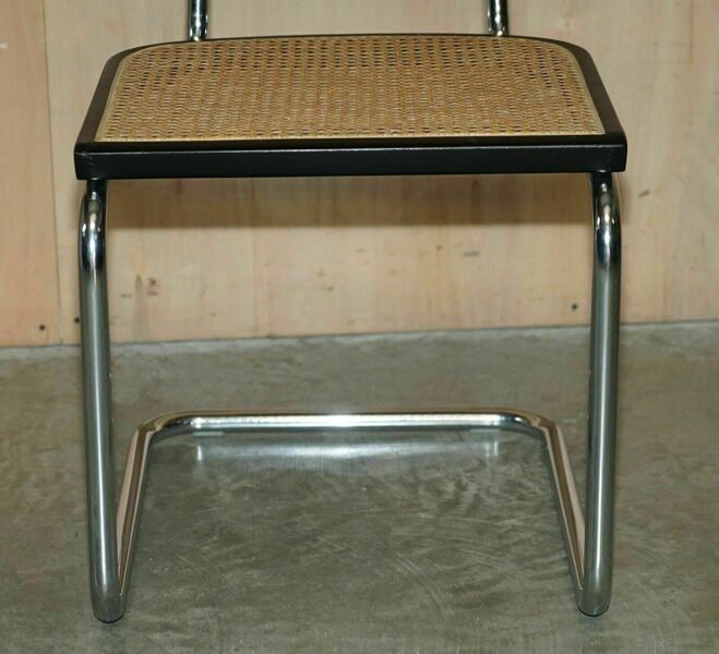 Four vintage 1970 made in italy stamped marcel breuer cesca knoll dining chairs – A rare vintage treasure