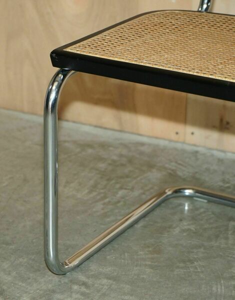 Four vintage 1970 made in italy stamped marcel breuer cesca knoll dining chairs – A rare vintage treasure