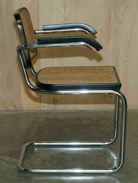 Four vintage 1970 made in italy stamped marcel breuer cesca knoll dining chairs – A rare vintage treasure