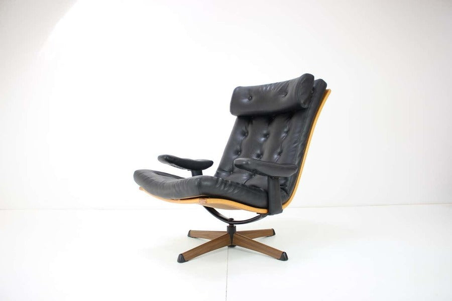 Mid century swivel chair by gote mobler, 1960s – A rare vintage treasure