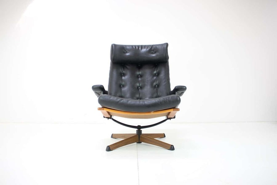 Mid century swivel chair by gote mobler, 1960s – A rare vintage treasure
