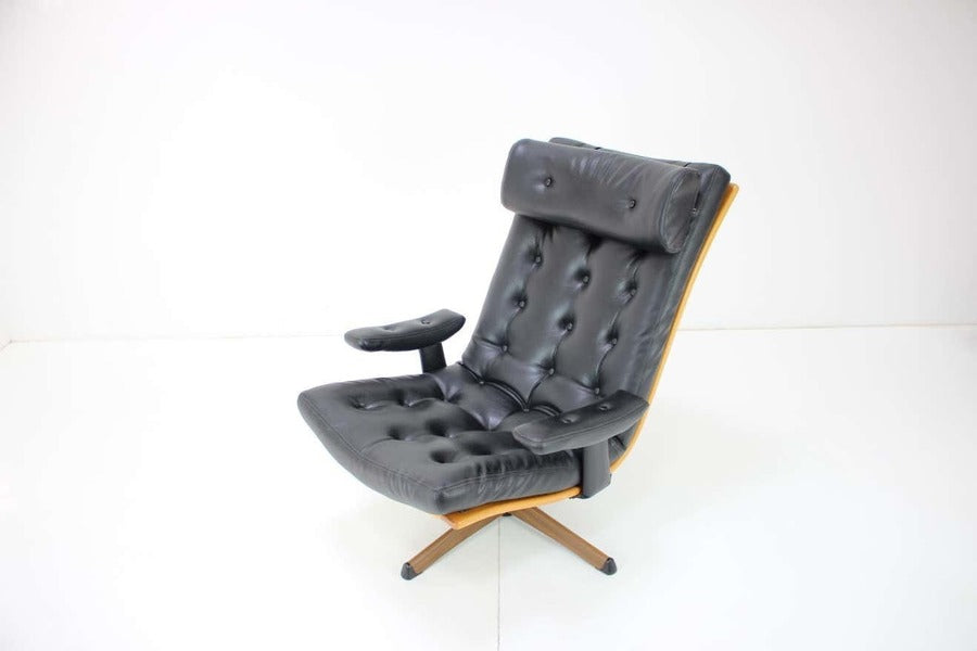 Mid century swivel chair by gote mobler, 1960s – A rare vintage treasure