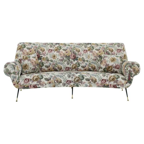 1950s italian curved "banana" 3 seater sofa – A rare vintage treasure
