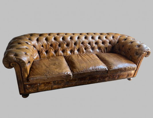 A vintage pegasus leather chesterfield sofa – A rare vintage treasure