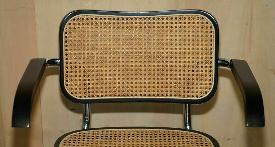 Four vintage 1970 made in italy stamped marcel breuer cesca knoll dining chairs – A rare vintage treasure
