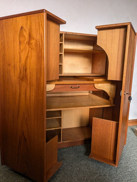 Mummenthaler & meier metamorphic workstation desk teak & birch,norway 1950's. – A rare vintage treasure